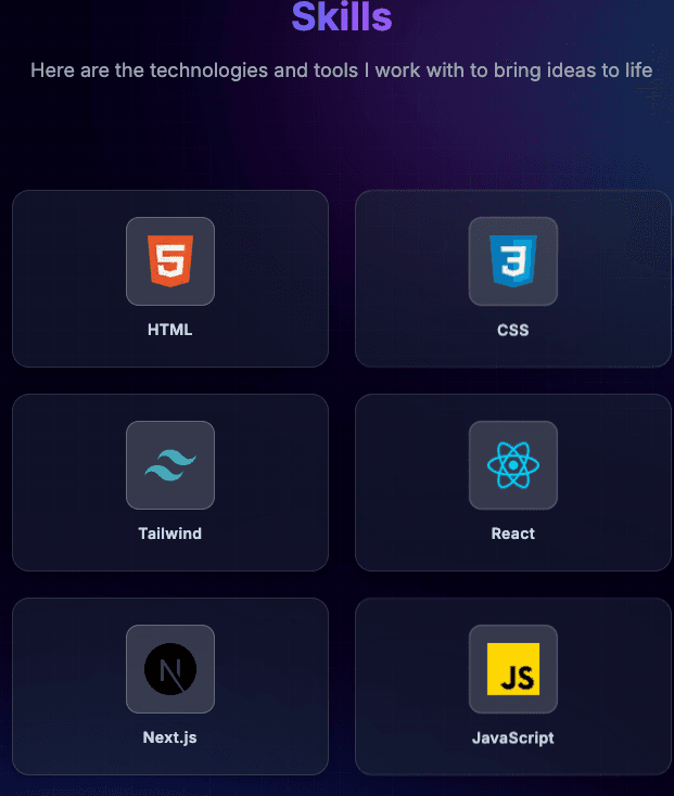 Portfolio Website screenshot 2